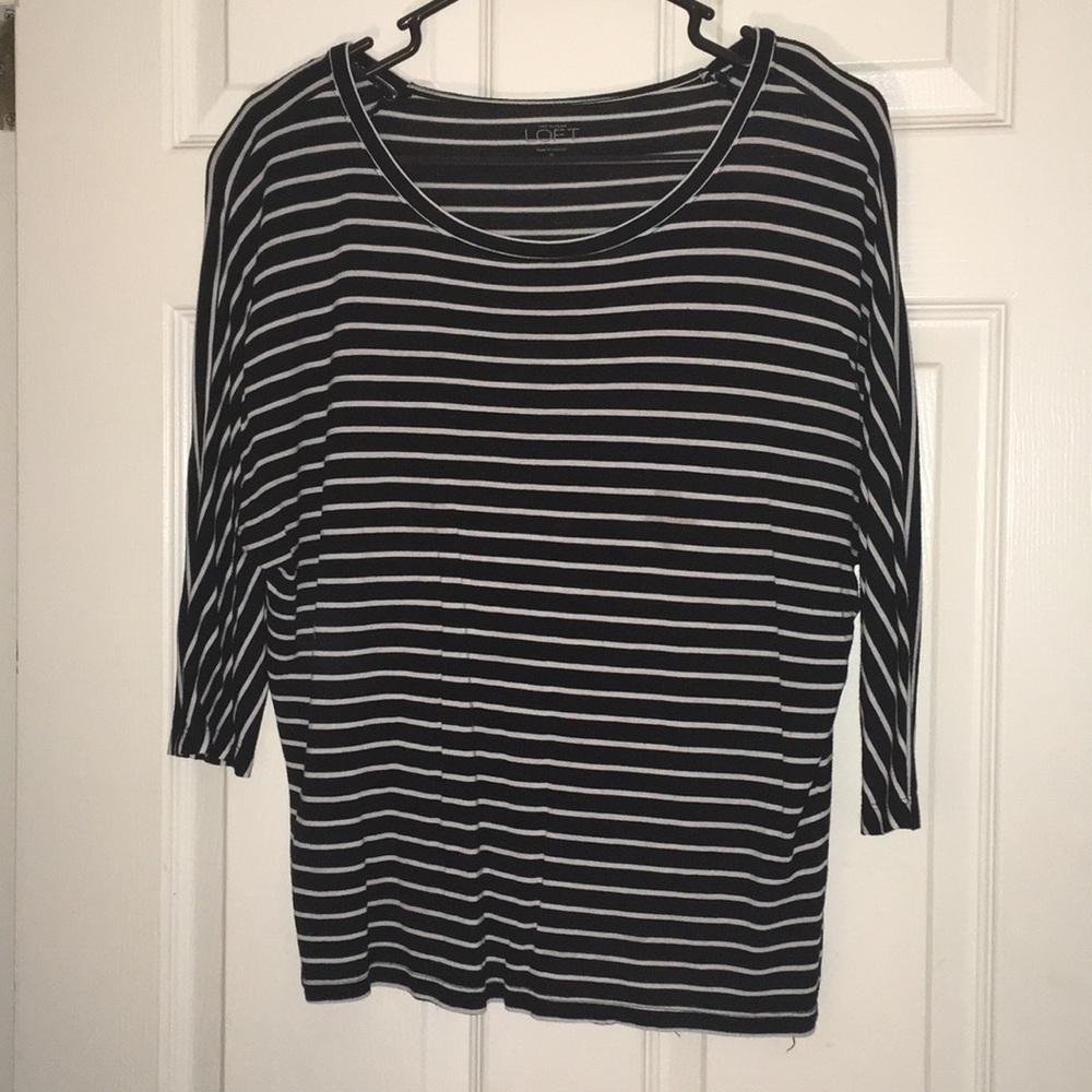 Striped 3/4 sleeve